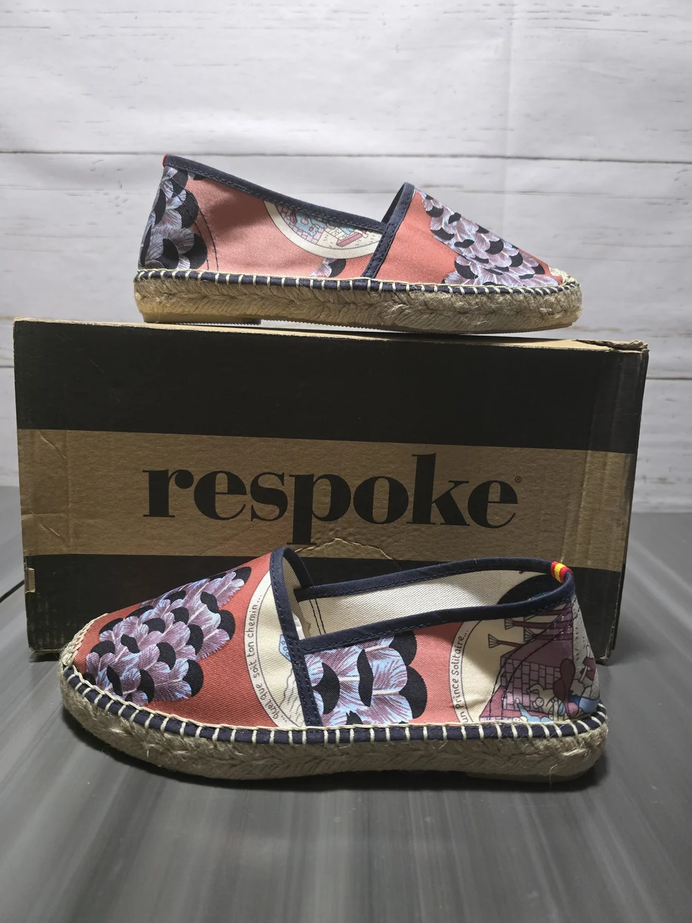 Luxury New In Box Respoke Classic Espadrilles- Size 36 US 5.5/6 Silk Hermes $575